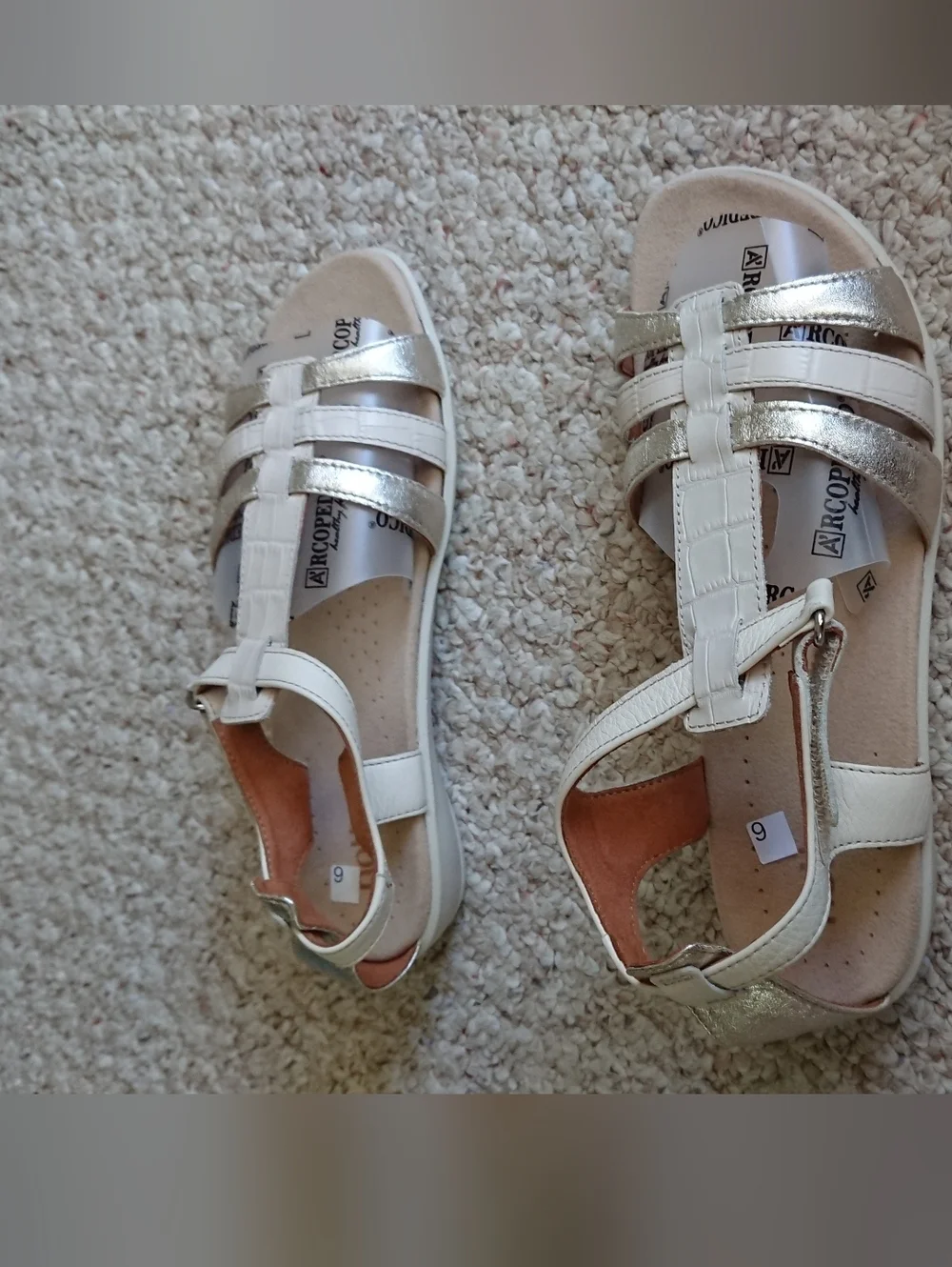 Hotter Solei gladiator interlaced leather strap Sandal size 6.5 Made in England